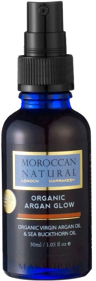 Moroccan Natural Organic Argan Glow Olej Arganowy Z Rokitnikiem Do