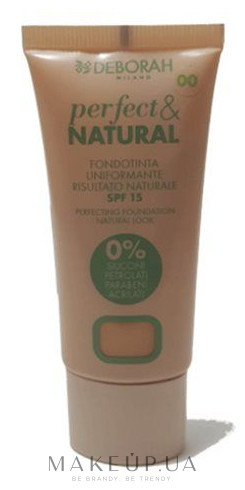 Naturalny podkład do twarzy - Deborah Milano Perfect&Natural Perfecting Foundation SPF 15 — Zdjęcie 00