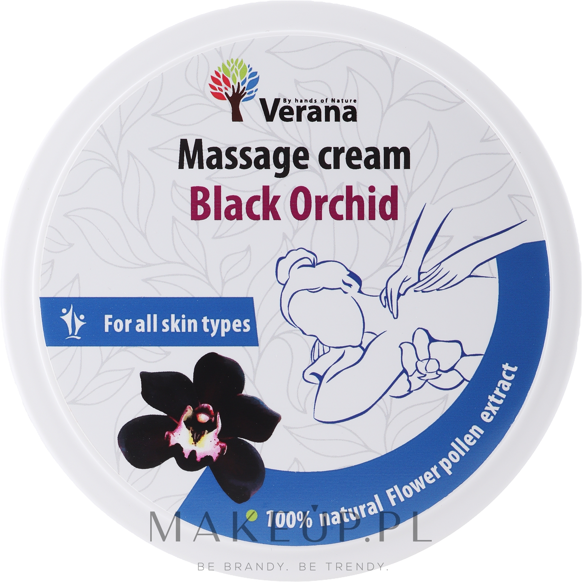 Krem do masażu Czarna Orchidea - Verana Massage Cream Black Orchid — Zdjęcie 500 g