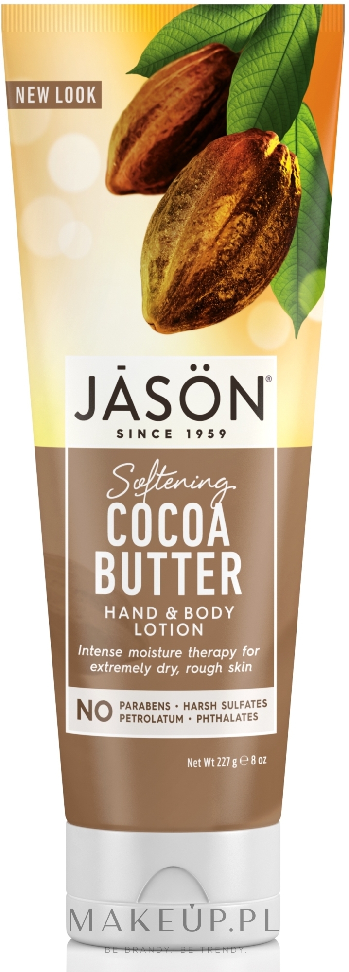 Zmiękczający lotion do rąk i ciała Masło kakaowe - Jason Natural Cosmetics Cocoa Butter Lotion — Zdjęcie 227 g