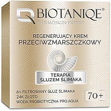 Regenerujący krem przeciwzmarszczkowy do twarzy 70+ - Biotaniqe Terapia śluzem ślimaka — Zdjęcie N1