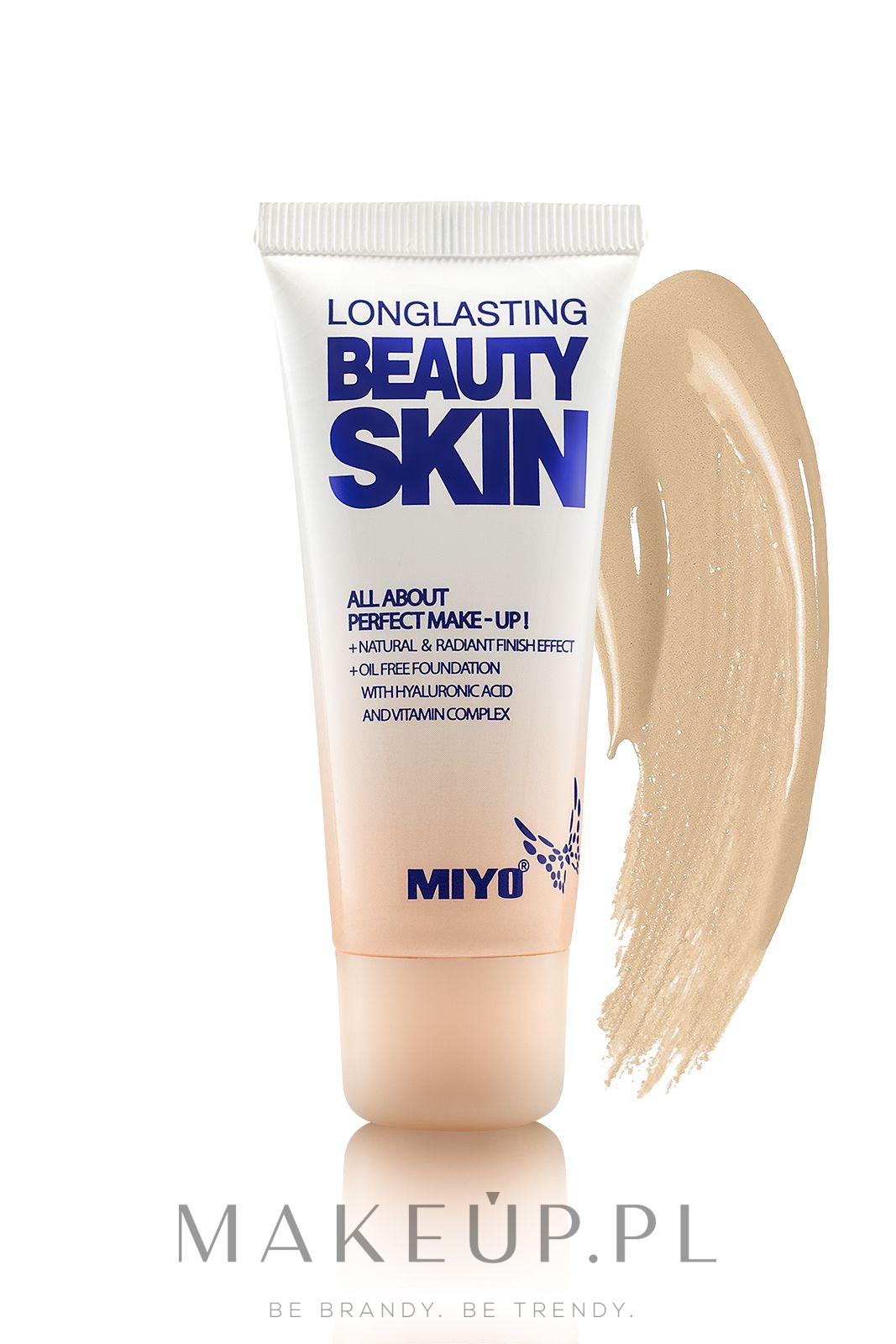 Nawilżająco-kryjący podkład w kremie - Miyo Beauty Skin Longlasting — Zdjęcie 01 - Ivory