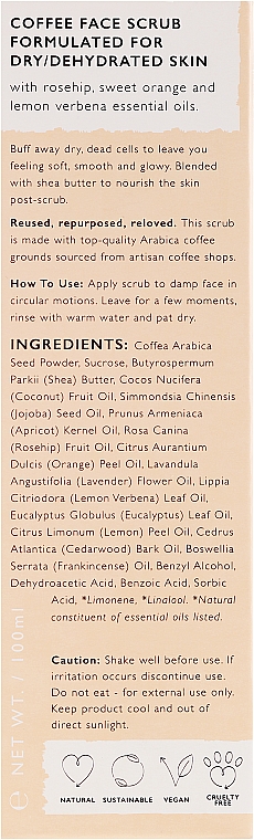 Peeling kawowy do ciała Esencje cytrusowe - UpCircle Coffee Face Scrub Citrus Blend  — Zdjęcie N3