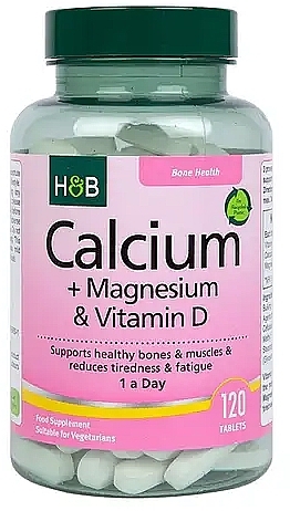 Suplement diety Zdrowie kości - Holland & Barrett Calcium Magnesium & Vitamin D  — Zdjęcie N1