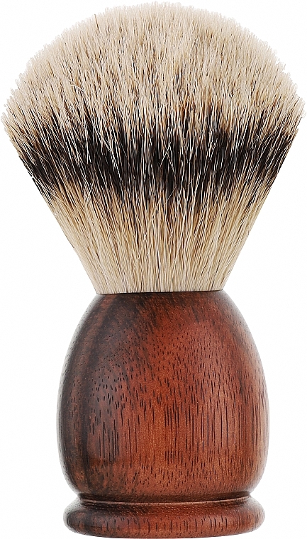 Pędzel do golenia, drewniany uchwyt - Acca Kappa Apollo Ebony Wood Shaving Brush — Zdjęcie N1