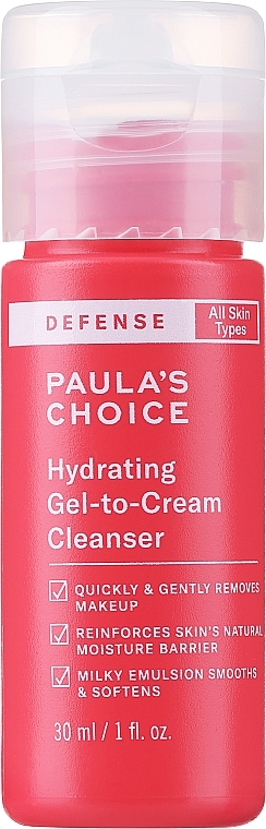 Nawilżający żel-krem oczyszczający do twarzy - Paula's Choice Hydrating Gel-to-Cream Cleanser — Zdjęcie N1