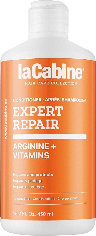 Odżywka regenerująca do zniszczonych włosów z argininą i witaminami - La Cabine Expert Repair Arginine + Vitamins Conditioner — Zdjęcie N1