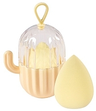 Kup Gąbka do makijażu w etui, 38419, żółta - Top Choice Blender Sponge With Case