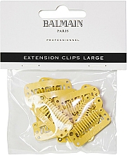 Kup Duże klipsy do przedłużania włosów, beżowe, 10 szt. - Balmain Paris Hair Couture Extension Clips Large Beige