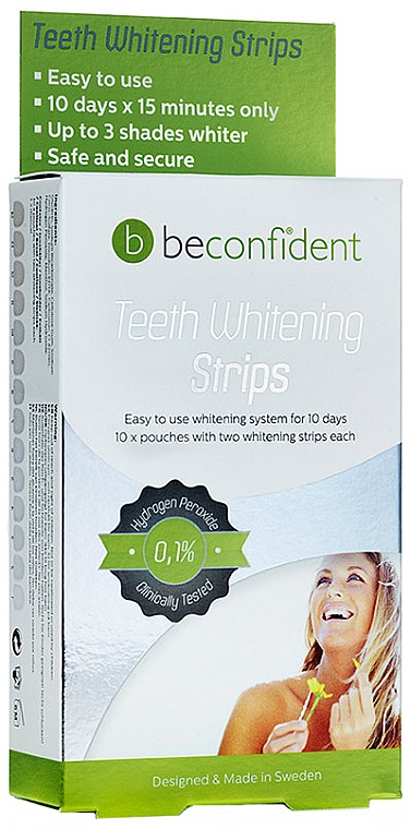 Paski wybielające - Beconfident Teeth Whitening Strips 10 Days — Zdjęcie N1