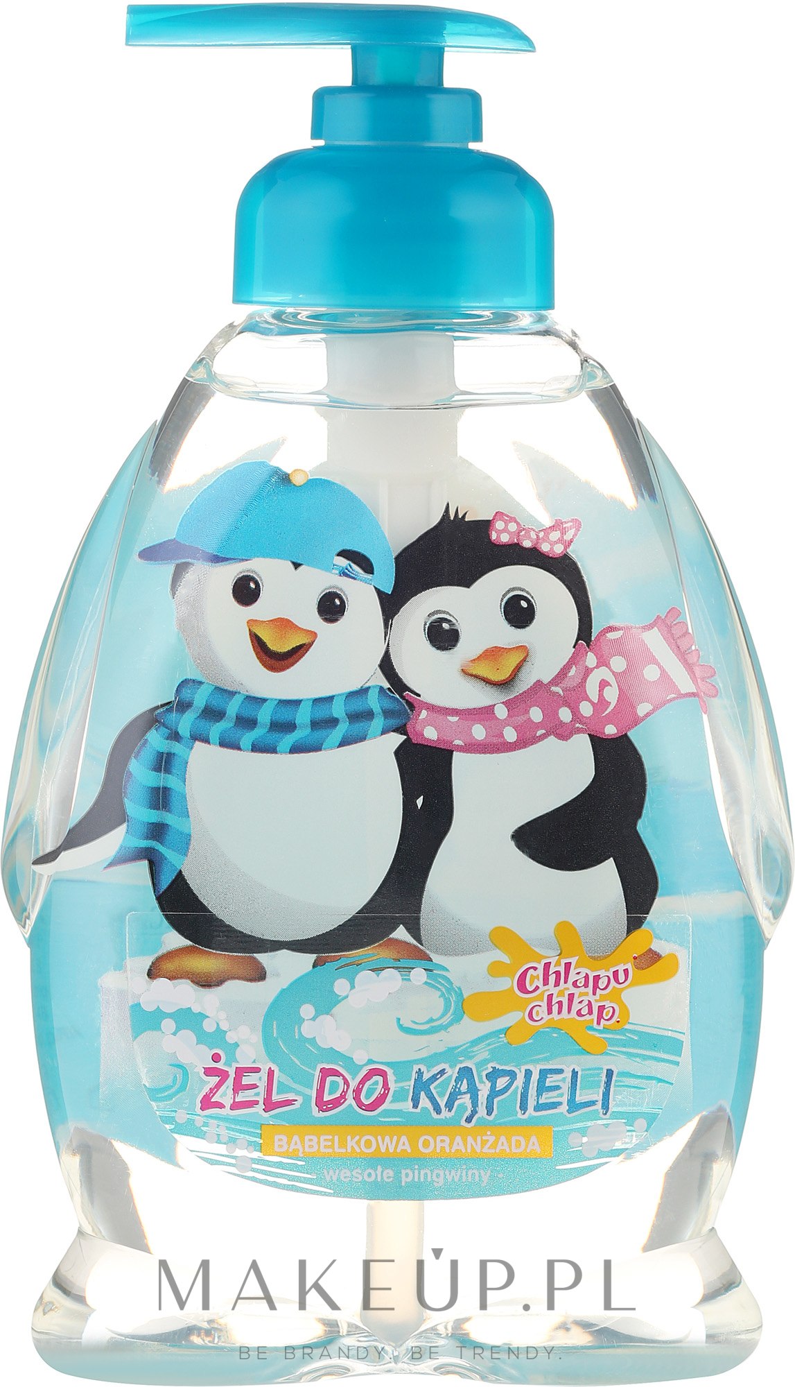 Żel pod prysznic i do kąpieli o zapachu bąbelkowej oranżady dla dzieci Wesołe pingwiny - Chlapu Chlap — Zdjęcie 370 ml