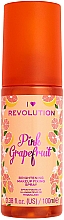Kup Rozświetlający utrwalacz makijażu w sprayu - I Heart Revolution Fixing Spray Grapefruit