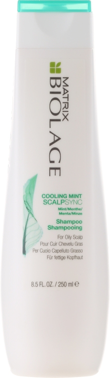 Odświeżający szampon do włosów ze skłonnością do przetłuszczania się - Biolage Scalpsync Cooling Mint Shampoo — Zdjęcie N1