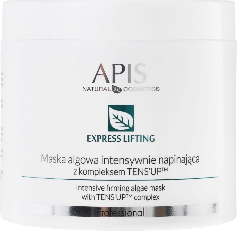 Maska algowa intensywnie napinająca z kompleksem Tens’Up - APIS Professional Express Lifting — Zdjęcie N1