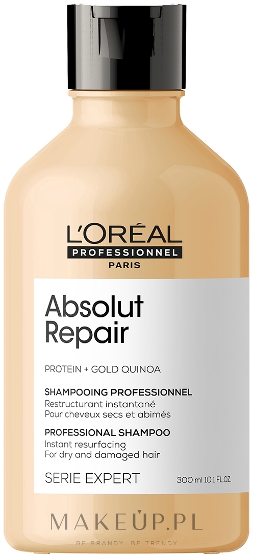 Naprawczy szampon do włosów zniszczonych z komosą i proteinami - L'Oreal Professionnel Serie Expert Absolut Repair Gold Quinoa + Protein Shampoo — Zdjęcie 300 ml NEW