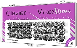 Kup Sztuczne rzęsy, C, 12 mm - Clavier V Shape Extreme