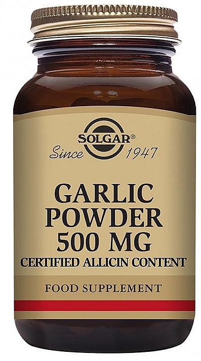 Czosnek 500 mg - Solgar Garlic Powder — Zdjęcie N1