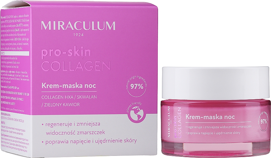 Krem do twarzy na noc - Miraculum Collagen Pro-Skin Night Cream — Zdjęcie N1