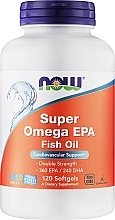 Kwasy tłuszczowe Super Omega EPA - Now Foods Super Omega EPA Double Strength Softgels — Zdjęcie N1