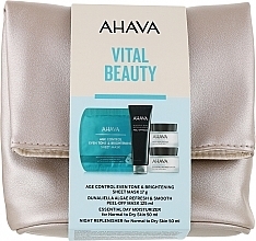 Kup Zestaw - Ahava Vital Beauty Celebration (f/mask/125ml + f/cr/50ml*2 + f/mask/17g+bag/1pcs)