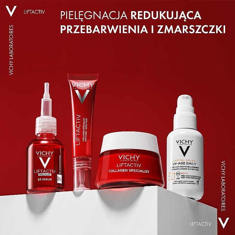 Krem przeciwzmarszczkowy korygujący oznaki starzenia w okolicach oczu - Vichy Liftactiv Collagen Specialist Eye Care — Zdjęcie N3