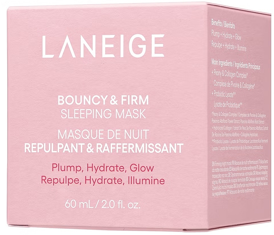 Maseczka do twarzy na noc - Laneige Bouncy & Firm Sleeping Mask — Zdjęcie N3