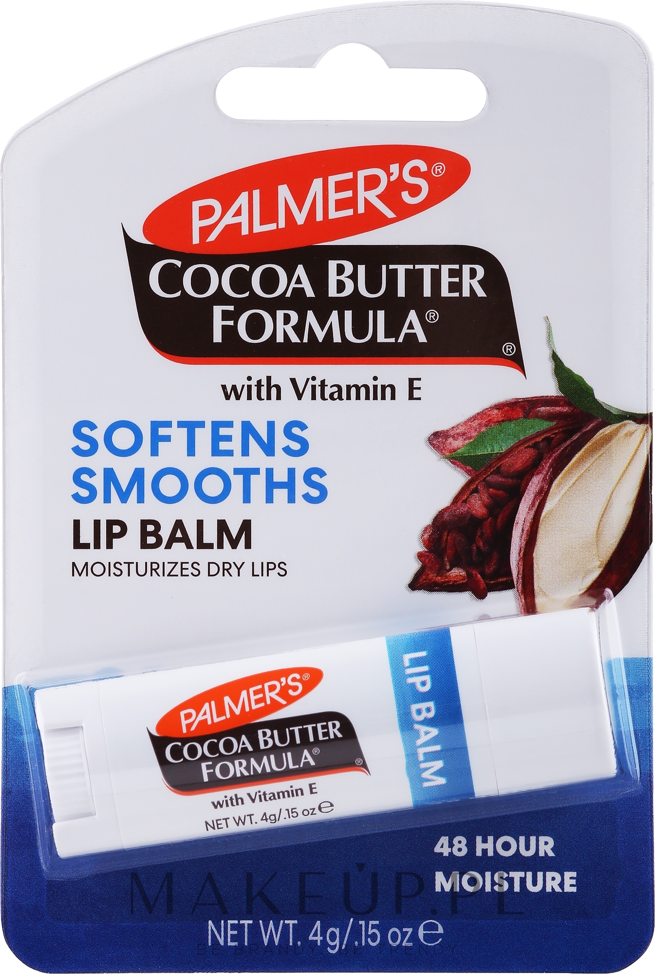 Ultranawilżający balsam do ust z witaminą E - Palmer’s Cocoa Butter Formula Ultra Moisturizing Lip Balm SPF 15 — Zdjęcie 4 g