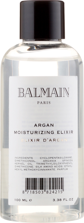 Arganowy eliksir nawilżający do włosów - Balmain Paris Hair Couture Argan Moisturizing Elixir