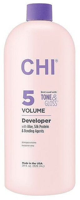 Utleniacz 1,5% - CHI 5 Volume Developer With Aloe, Silk Protein & Bonding Agents — Zdjęcie N1