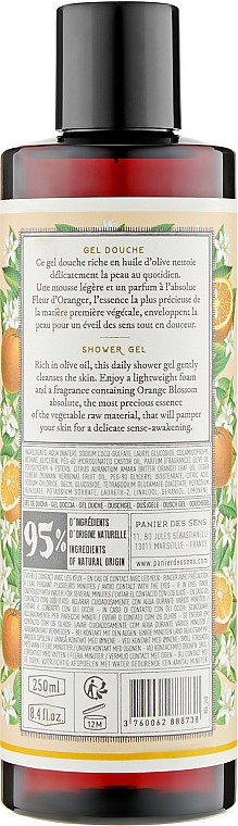 Żel pod prysznic Kwiat pomarańczy - Panier Des Sens Orange Blossom Shower Gel — Zdjęcie N2