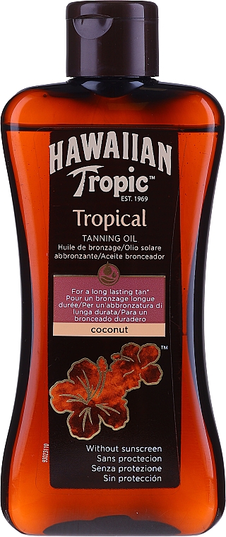 Olejek do ciała przedłużający opaleniznę - Hawaiian Tropic Coconut Tropical Tanning Oil — Zdjęcie N1