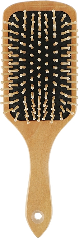 Szczotka do masażu z drewnianą rączką i drewnianymi zębami - Vero Professional — Zdjęcie N2