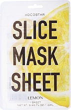 Kup WYPRZEDAŻ Maska w płachcie do twarzy Cytryna - Kocostar Slice Face Mask Sheet Lemon *