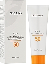 Balsam przeciwsłoneczny do ciała - Farmasi Dr. C. Tuna Face & Body Sun Lotion SPF50 — Zdjęcie N4