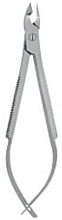 Cążki do skórek z mechanizmem sprężynowym - Accuram Instruments Cuticle Nipper Spring Action 10cm — Zdjęcie N1