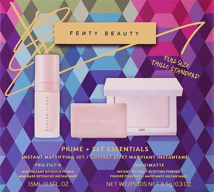 Zestaw - Fenty Beauty Prime + Set Essentials (primer/15ml + powder/8.5g) — Zdjęcie N2