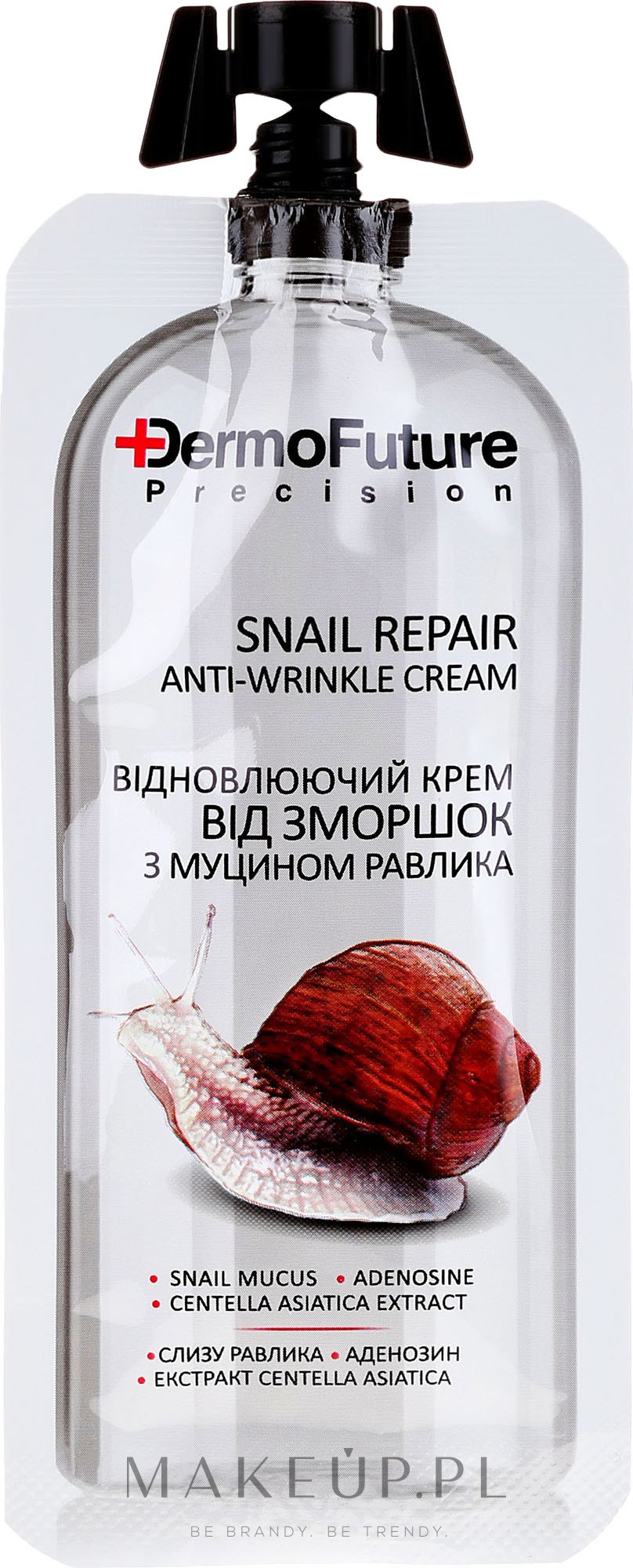 Przeciwzmarszczkowy krem naprawczy ze śluzem ślimaka - Dermofuture Snail Repair Anti-Wrinkle Cream — Zdjęcie 12 ml