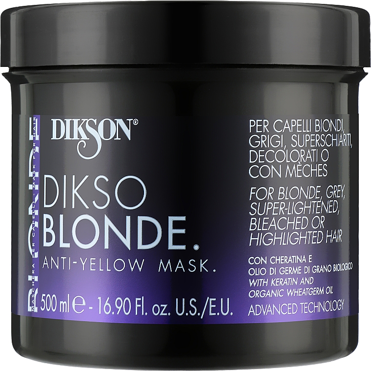 Maska przeciw żółknięciu włosów - Dikson Dikso Blonde Anti-Yellow Mask — Zdjęcie N1