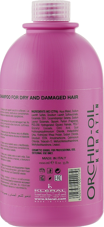 Szampon do włosów suchych i zniszczonych - Kleral System Dry and Damaged Hair Shampoo — Zdjęcie N4