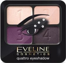 Paleta cieni do powiek - Eveline Cosmetics Quattro — Zdjęcie 07