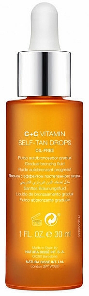 Bezolejowy samoopalacz w płynie z witaminą C - Natura Bisse C+C Vitamin Self-Tan Drops  — Zdjęcie N2