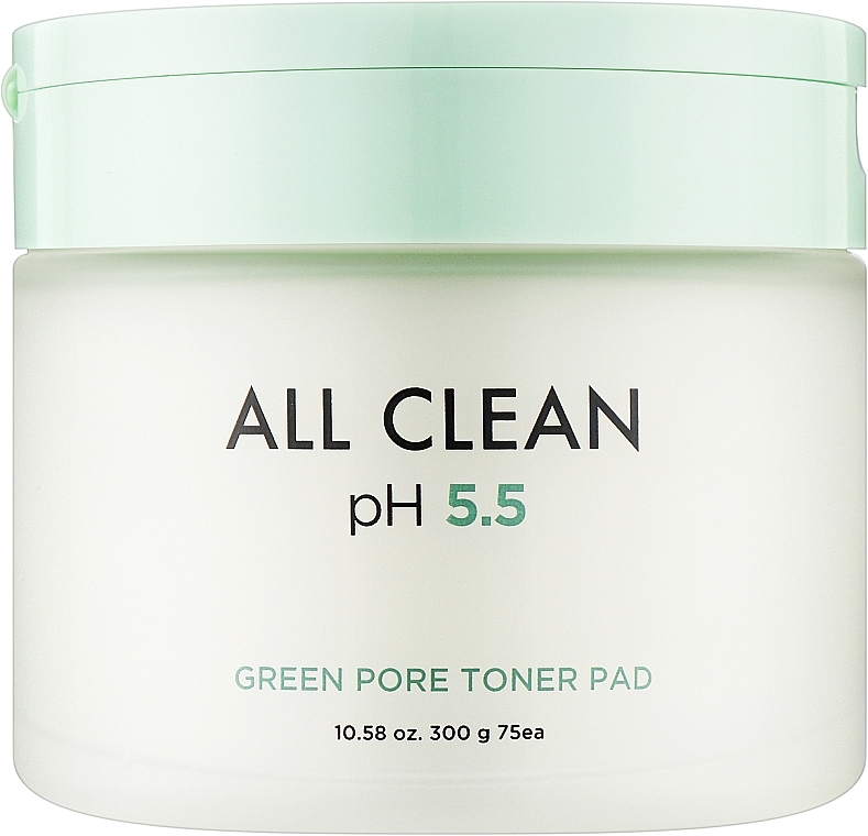 Oczyszczające płatki tonizujące do twarzy - Heimish All Clean pH 5.5 Green Pore Toner Pad