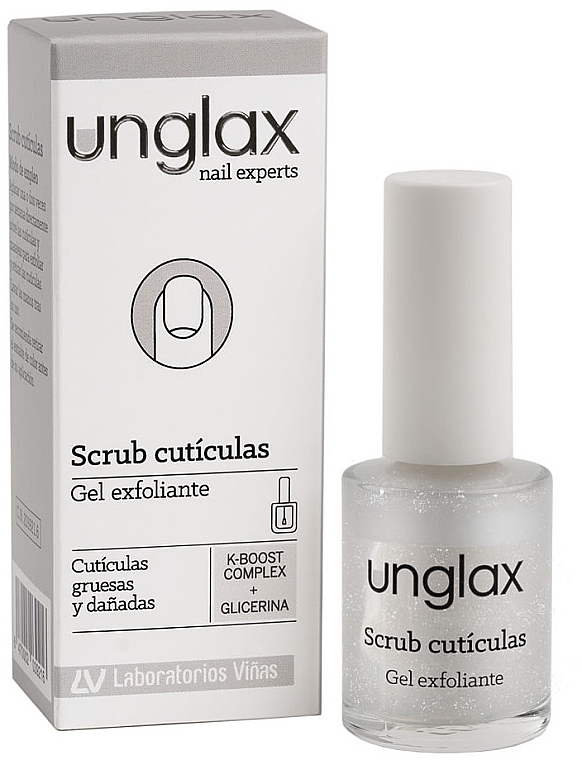 Złuszczający peeling żelowy do skórek - Unglax Cuticle Scrub — Zdjęcie N1