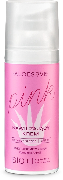 Nawilżający krem do twarzy z SPF30 - Aloesove Pink Face Cream SPF30 — Zdjęcie N1