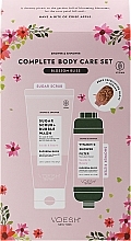 Kup Zestaw - Voesh Complete Body Care Set Blossom Bliss (b/scrub/210g + sh/filter/70g + loofah/1pcs)