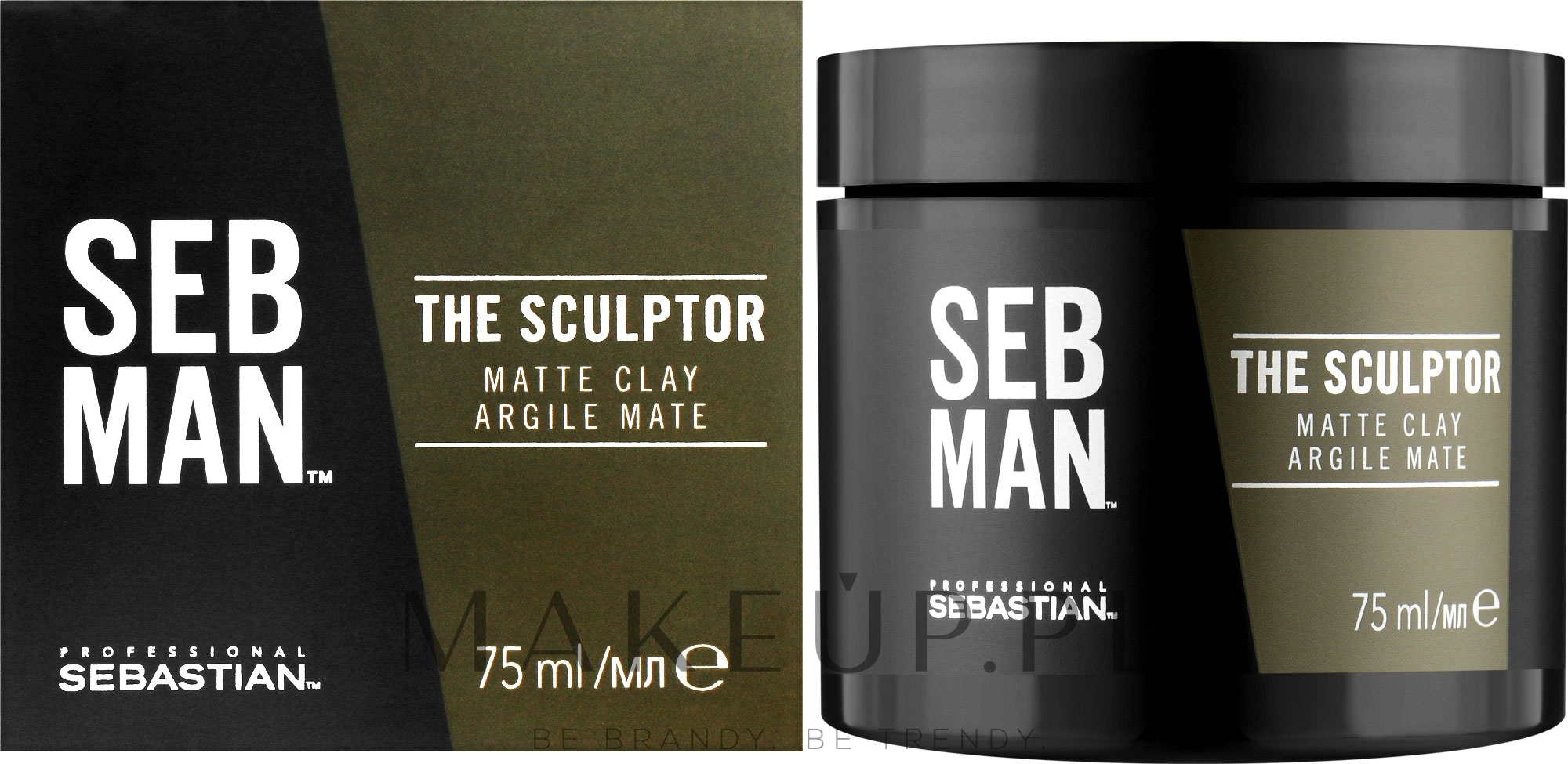 Matująca glinka do włosów - Sebastian Professional SEB MAN The Sculptor Matte Finish — Zdjęcie 75 ml