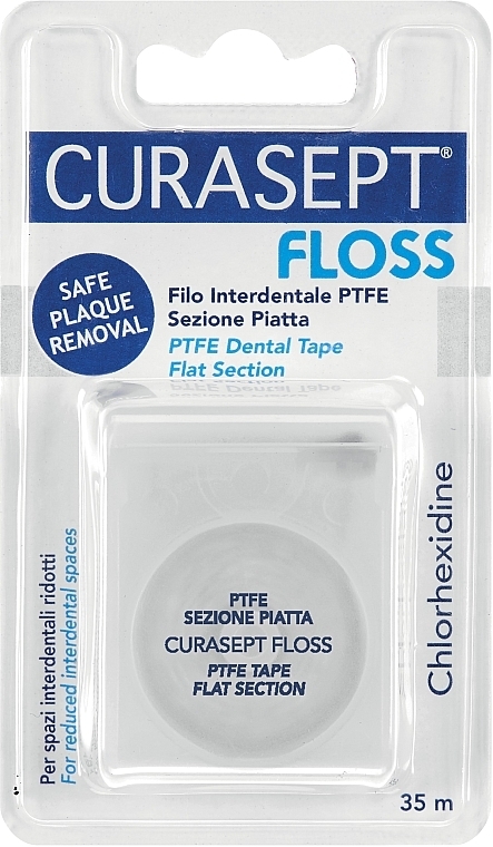 Nić dentystyczna, 35 m - Curaprox Curasept PTFE Floss Tape — Zdjęcie N1