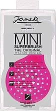 Silikonowa szczotka do włosów Mini Superbrush, różowa - Janeke — Zdjęcie N2