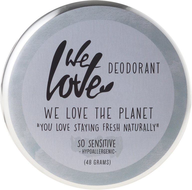 Naturalny delikatny kremowy dezodorant - We Love The Planet Deodorant So Sensitive — Zdjęcie N1