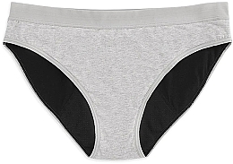 Majtki menstruacyjne, szare - Platanomelon Kiwitas Classic Sporty Menstrual Panties — Zdjęcie N1